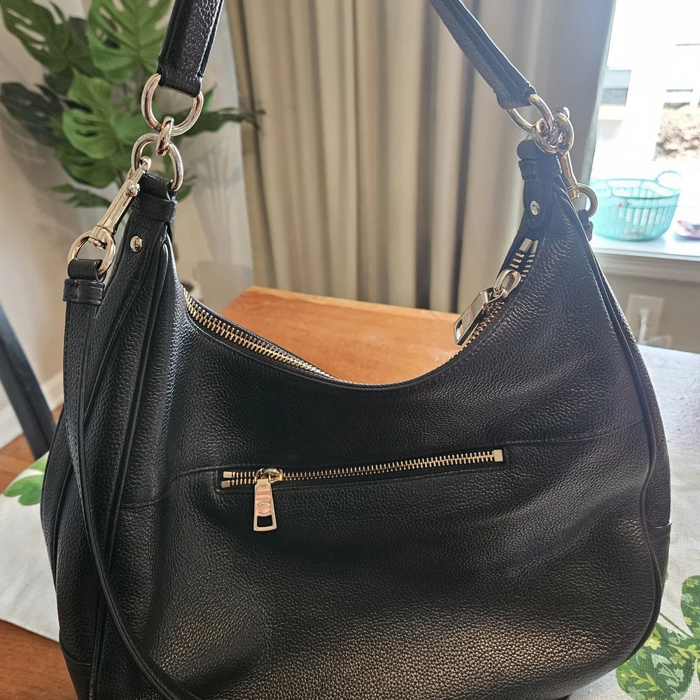 Coach Black Leather Hobo Bag - Picture 6 of 11